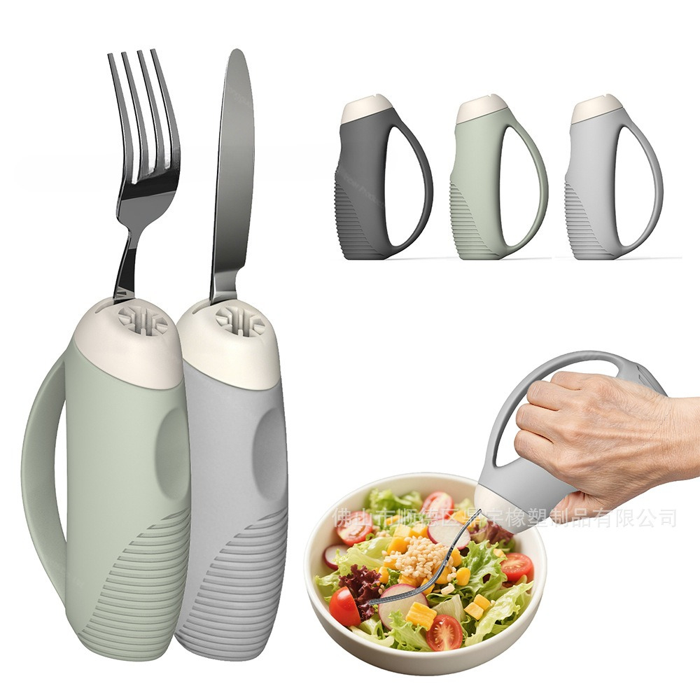 Health Wellness Lifestyle - Anti-shake tableware grip for the elderly,