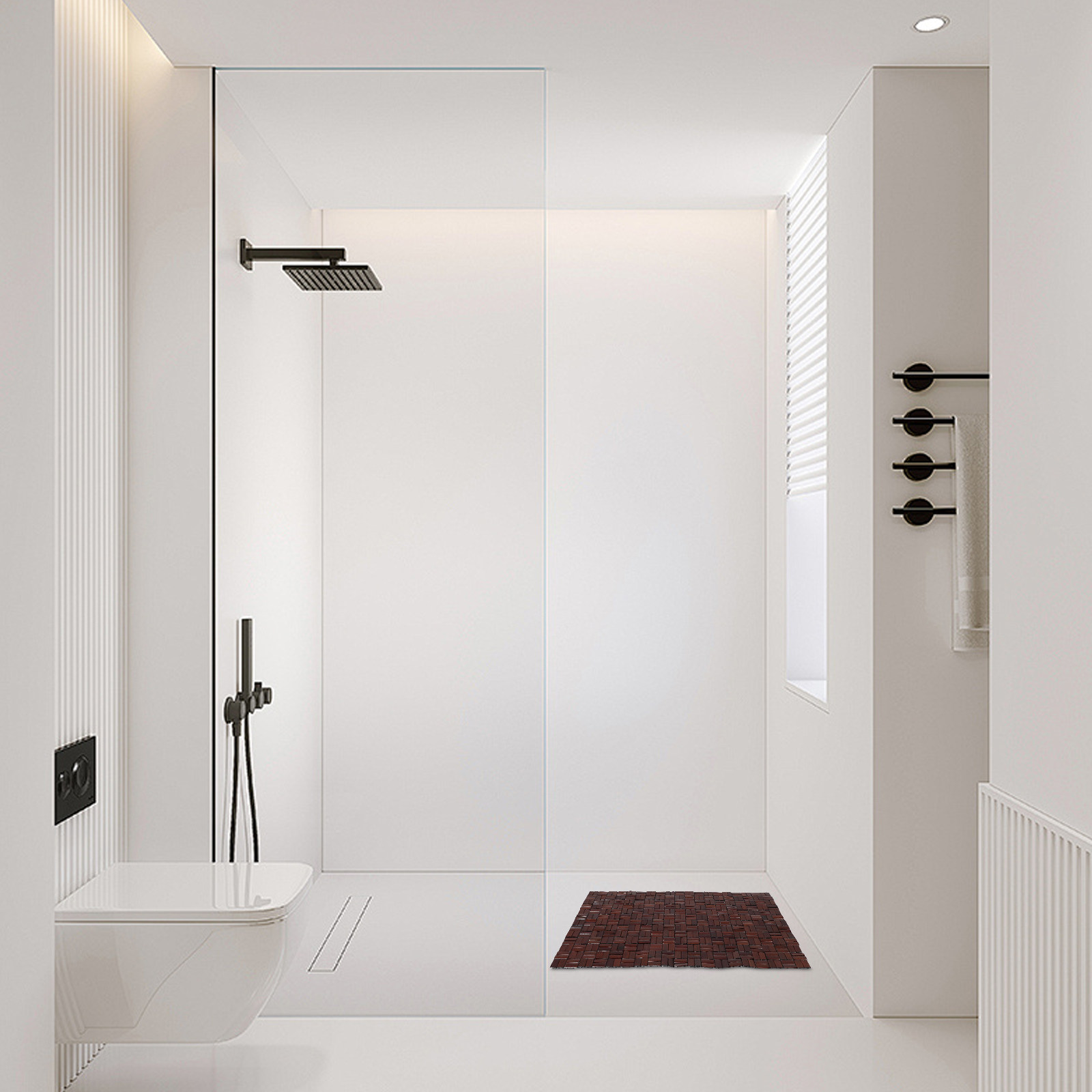 Foldable Bamboo Non-Slip Bath  - Bamboo Bath Mat review and price