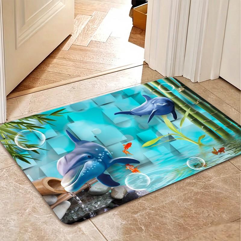 1 Piece Underwater Dolphin Bam - Bamboo Bath Mat review and price
