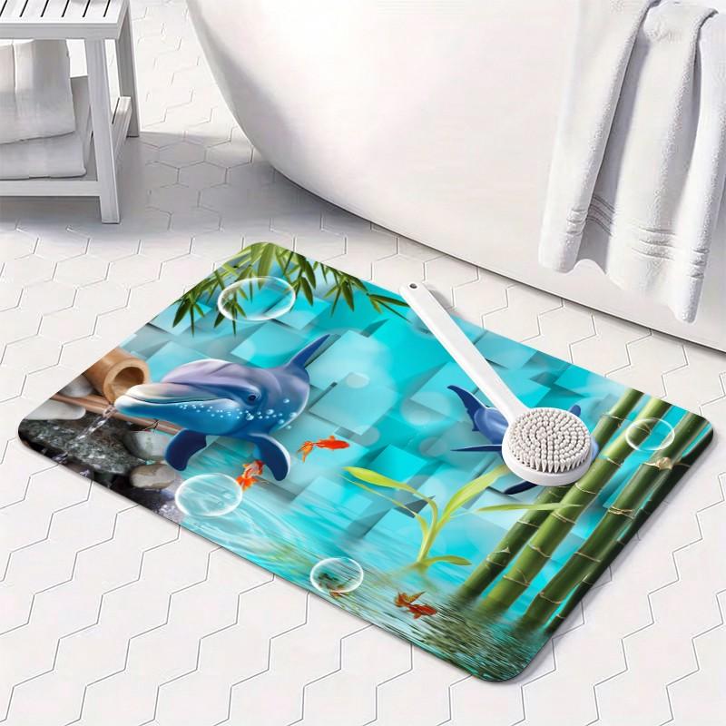 1 Piece Underwater Dolphin Bam - Bamboo Bath Mat review and price