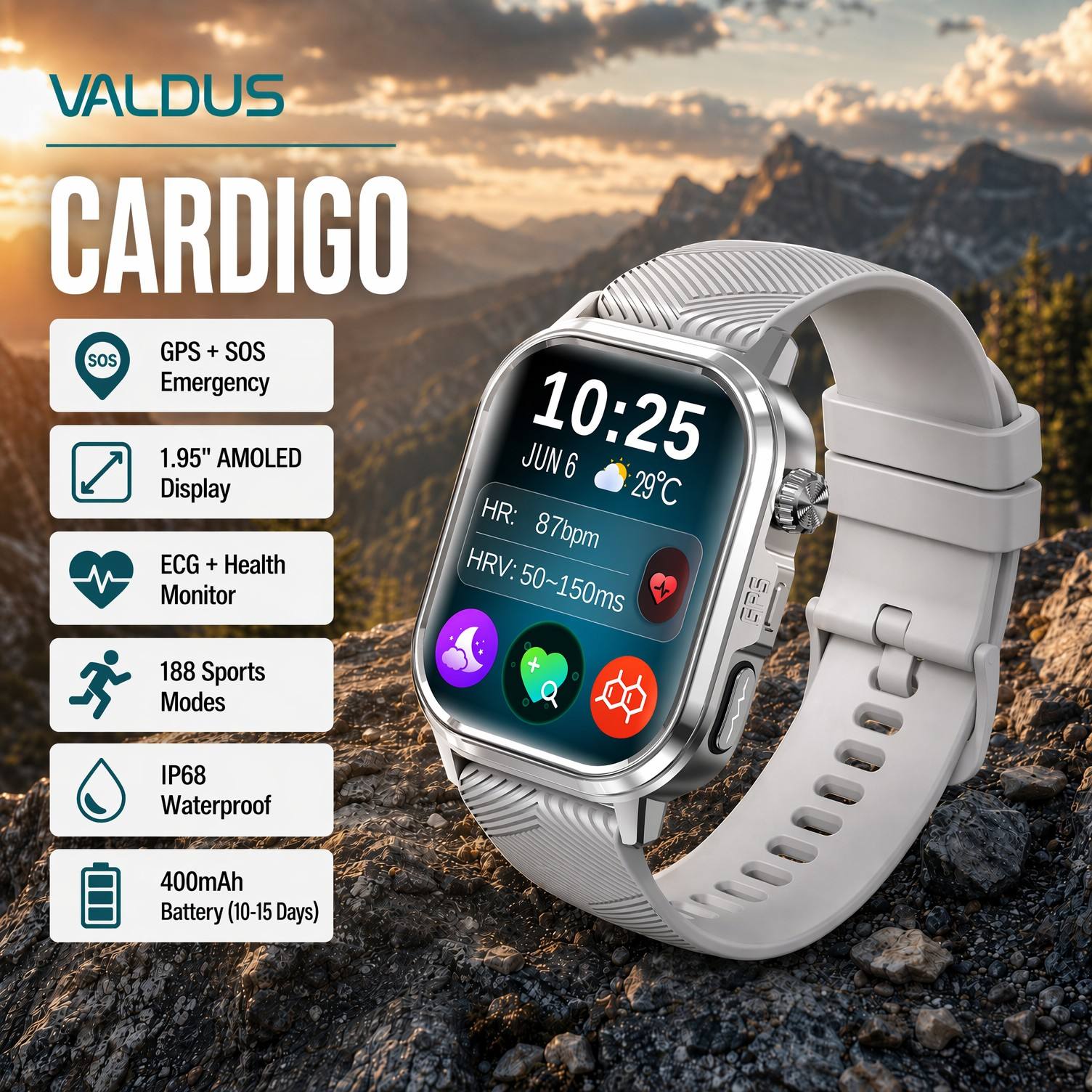 VALDUS CARDIGO Men Women ECG H - Health & Wellness Unlimited review and price
